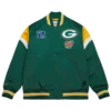 Green bay packers cooperstown full snap satin varsity jacket 7