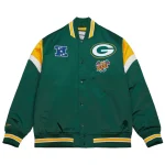 Green Bay Packers Cooperstown Heavyweight Green Satin Jacket