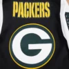 Green bay packers mashup wool leather varsity jacket black 2