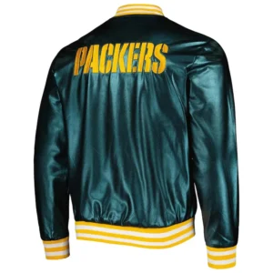 Green bay packers metallic green jacket