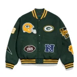 Green Bay Packers Pennant Green Wool Jacket