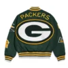 Green bay packers pennant wool jacket