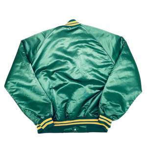 Green bay packers rib 1990s satin jacket