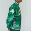 Green boston celtics vintage satin jacket