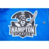 Hampton pirates classic rib knitted blue polyester varsity jacket