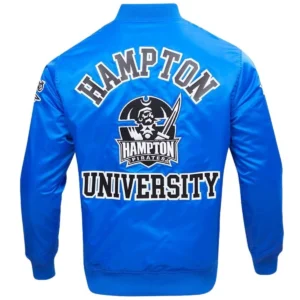 Hampton pirates classic rib knitted varsity jacket
