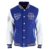 Hampton pirates classic ribbed knitted letterman varsity jacket