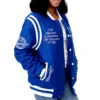 Hampton pirates collegiate luxe wool bomber varsity jacket