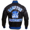 Hampton pirates pro standard classic satin varsity black jacket