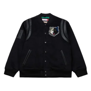 Hardwood black walk the tunnel minnesota timberwolves jacket