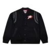 Hardwood black walk the tunnel philadelphia 76ers jacket