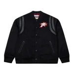 Philadelphia 76ers Hardwood Walk The Tunnel Black Varsity Jacket