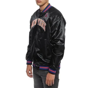 Hardwood classics ny knicks black varsity jacket