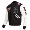 Hbcu all star wool leather jacket