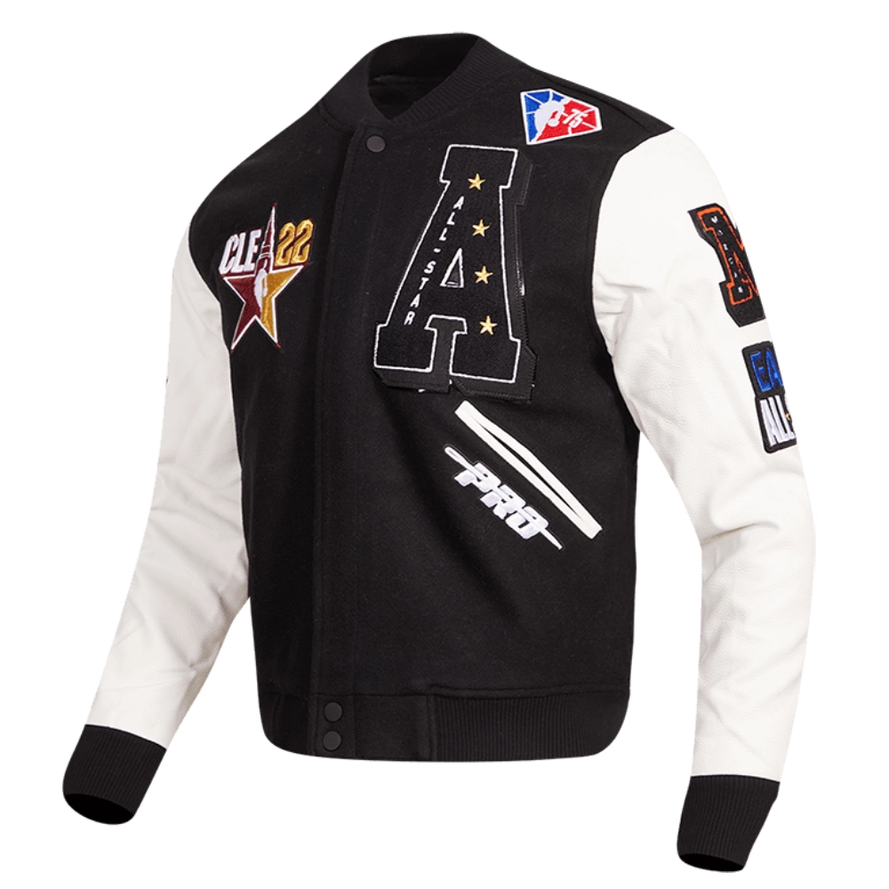 Hbcu all star wool leather jacket