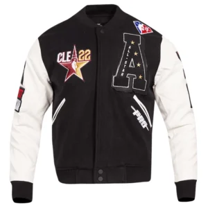 Hbcu all star wool leather varsity jacket