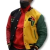 Hbcu pride letterman wool leather jacket