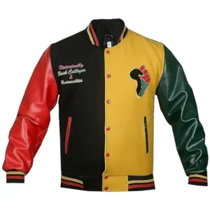 Hbcu pride letterman wool leather varsity jacket