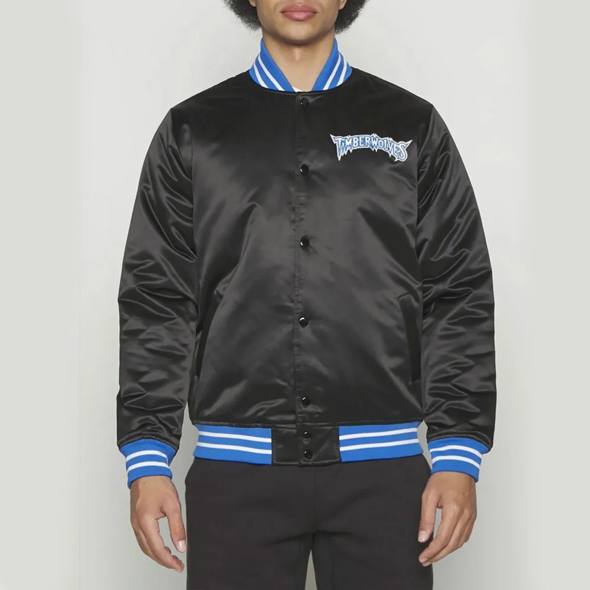 Heavyweight minnesota timberwolves full snap jacket