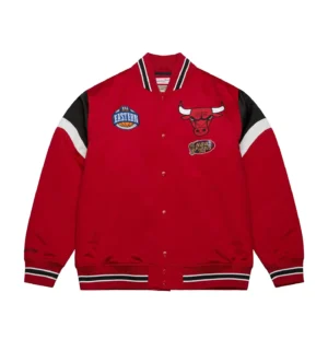 Heavyweight satin jacket chicago bulls