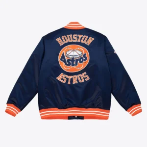 Heavyweight satin jacket houston astros 1