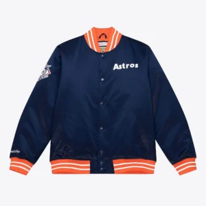 Heavyweight satin jacket houston astros