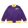 Heavyweight satin jacket los angeles lakers 4