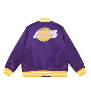 Heavyweight satin jacket los angeles lakers 5