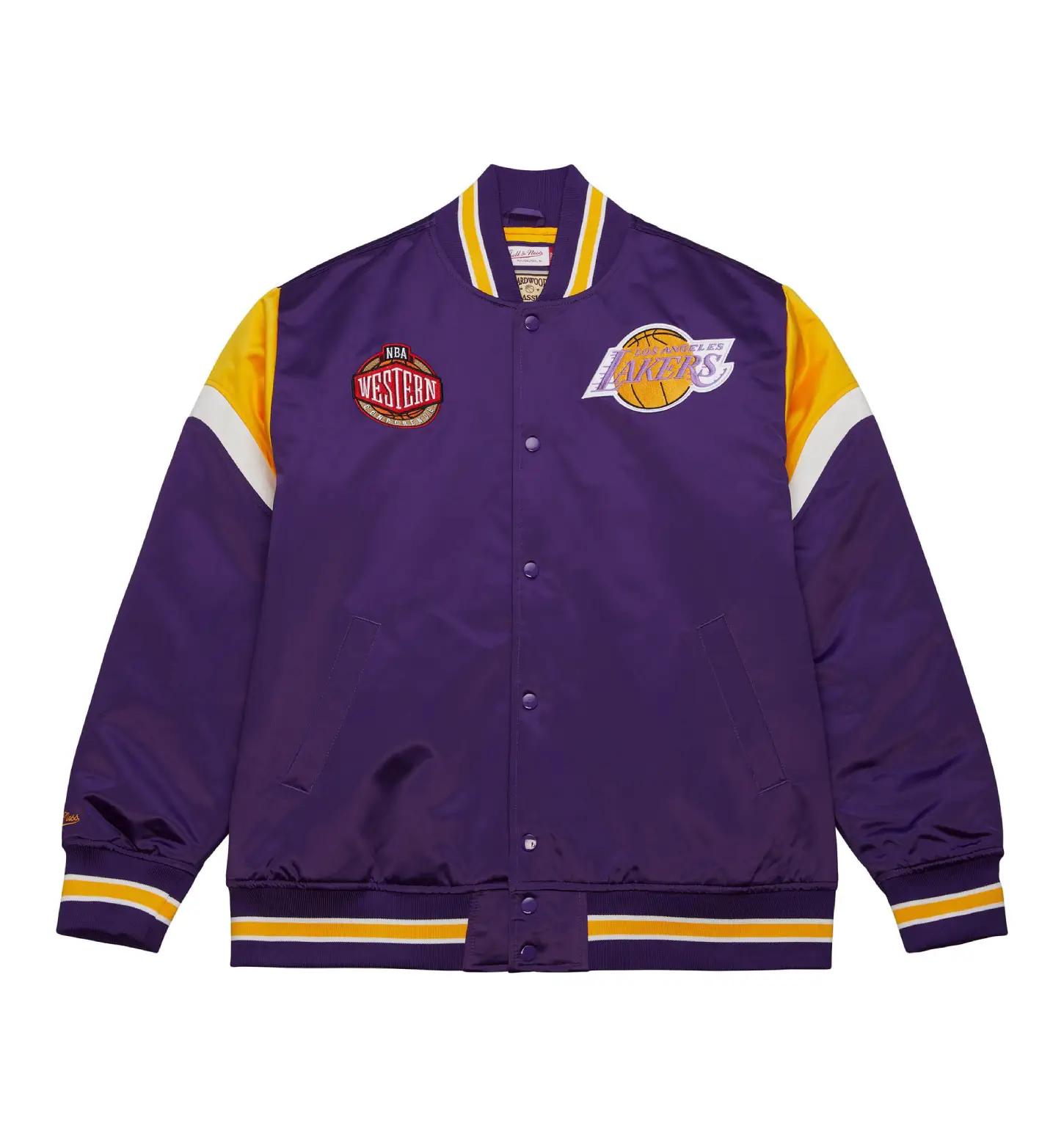 Heavyweight satin jacket los angeles lakers