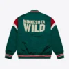 Heavyweight satin jacket minnesota wild 1