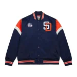 San Diego Padres Cooperstown Heavyweight Navy Satin Jacket