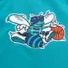 Heavyweight satin varsity jacket charlotte hornets 2 1