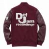 House party snoop dogg bomber maroon jacket