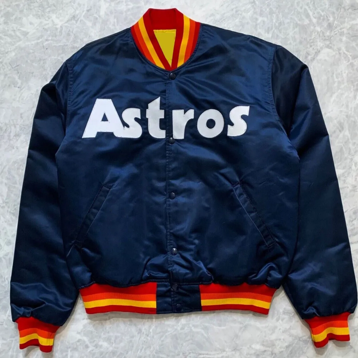 Houston astros 1980s vintage bomber jacket