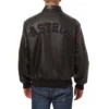 Houston astros full leather bomber varsity jacket black 2