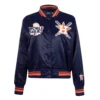 Houston astros retro satin mashup track jacket navy