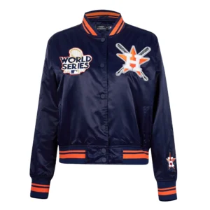 Houston astros retro satin mashup track jacket navy