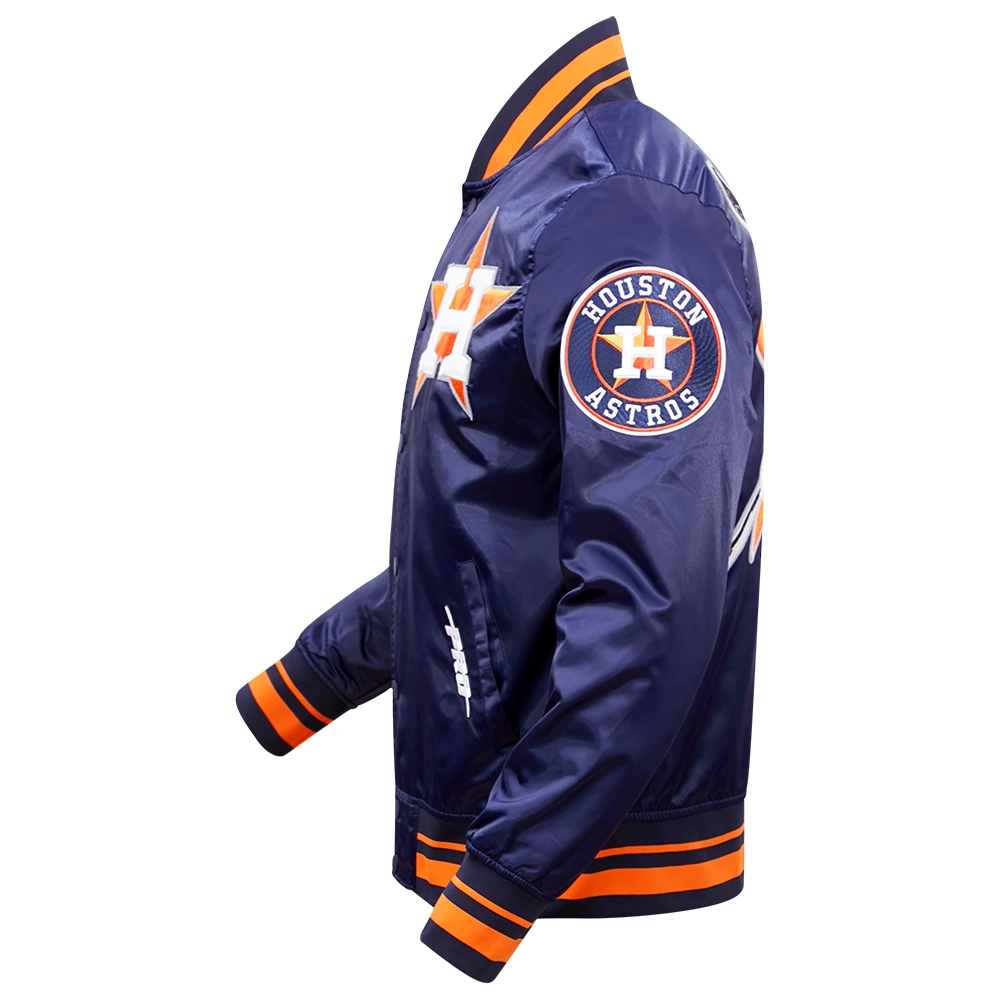 Houston astros retro satin mashup track jacket navy orange 2