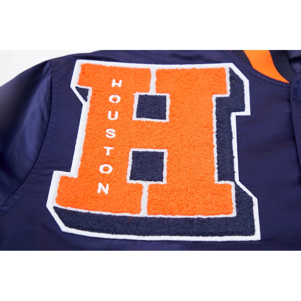 Houston astros retro satin mashup track jacket navy orange 4 1