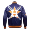 Houston astros retro satin mashup track jacket navy orange 4