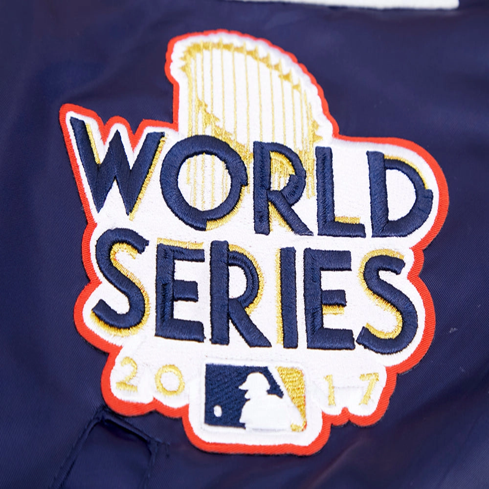 Houston astros retro satin mashup track jacket navy orange 5