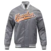 Houston astros script tail satin varsity jacket gray 1