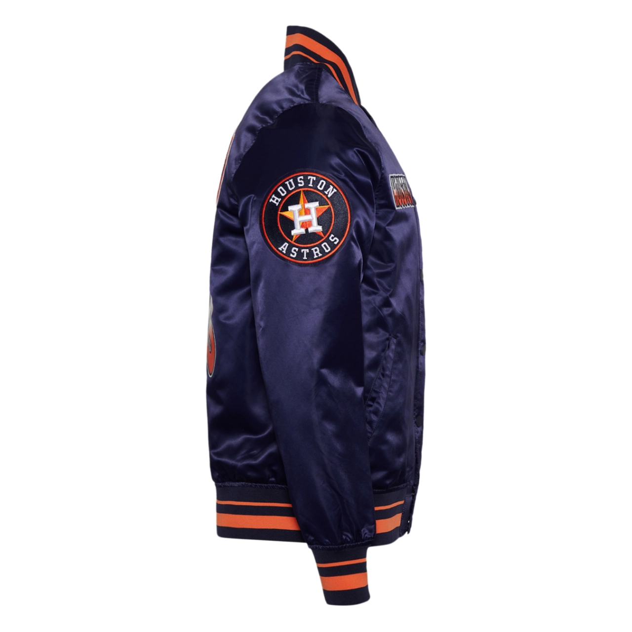 Houston astros turn it up m full snap varsity jacket