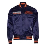 Houston Astros Turn It Up M Full-Snap Navy Satin Jacket