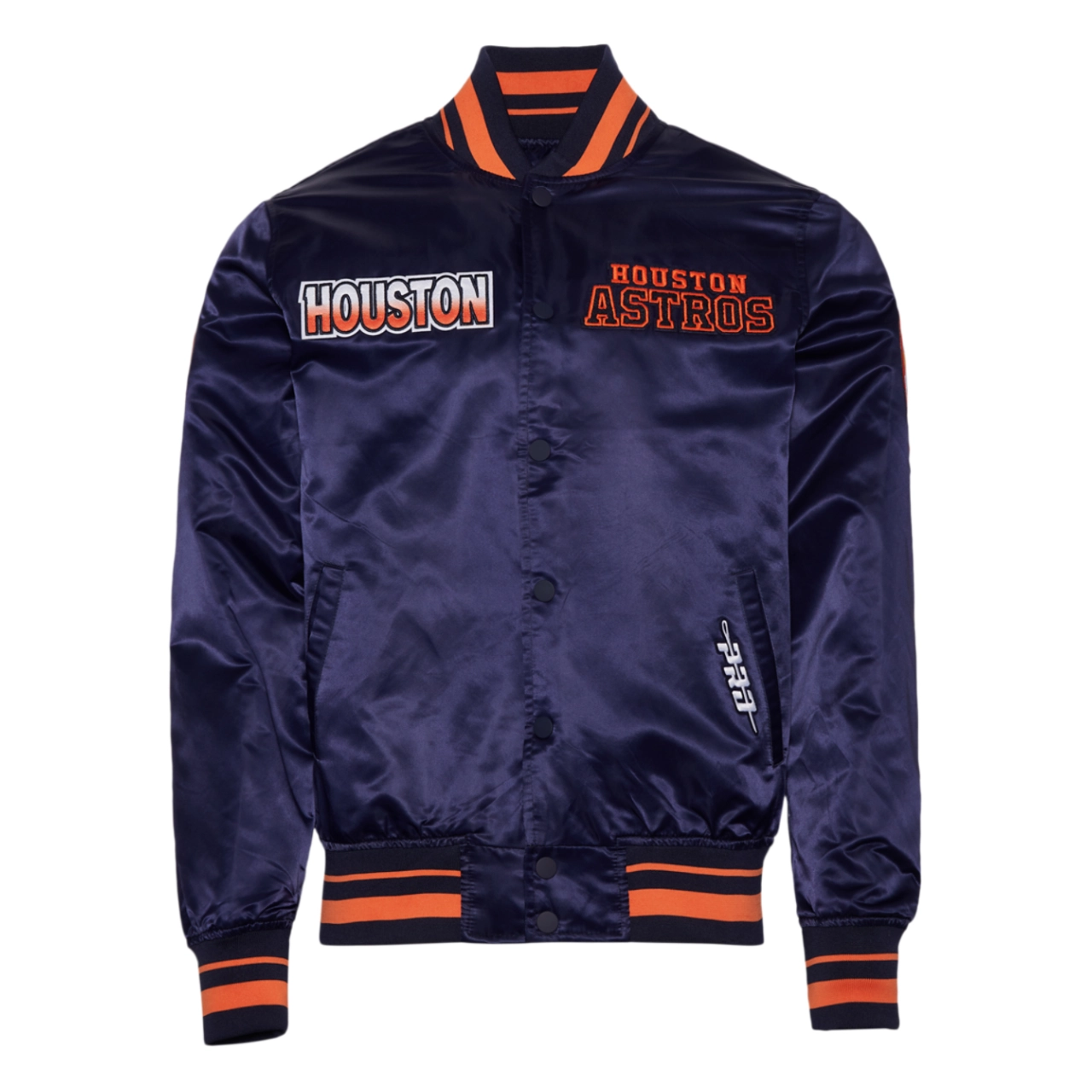 Houston astros turn it up m satin varsity jacket
