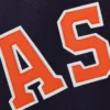 Houston astros two tone handcrafted logo wool varsity jacket navy gray 3