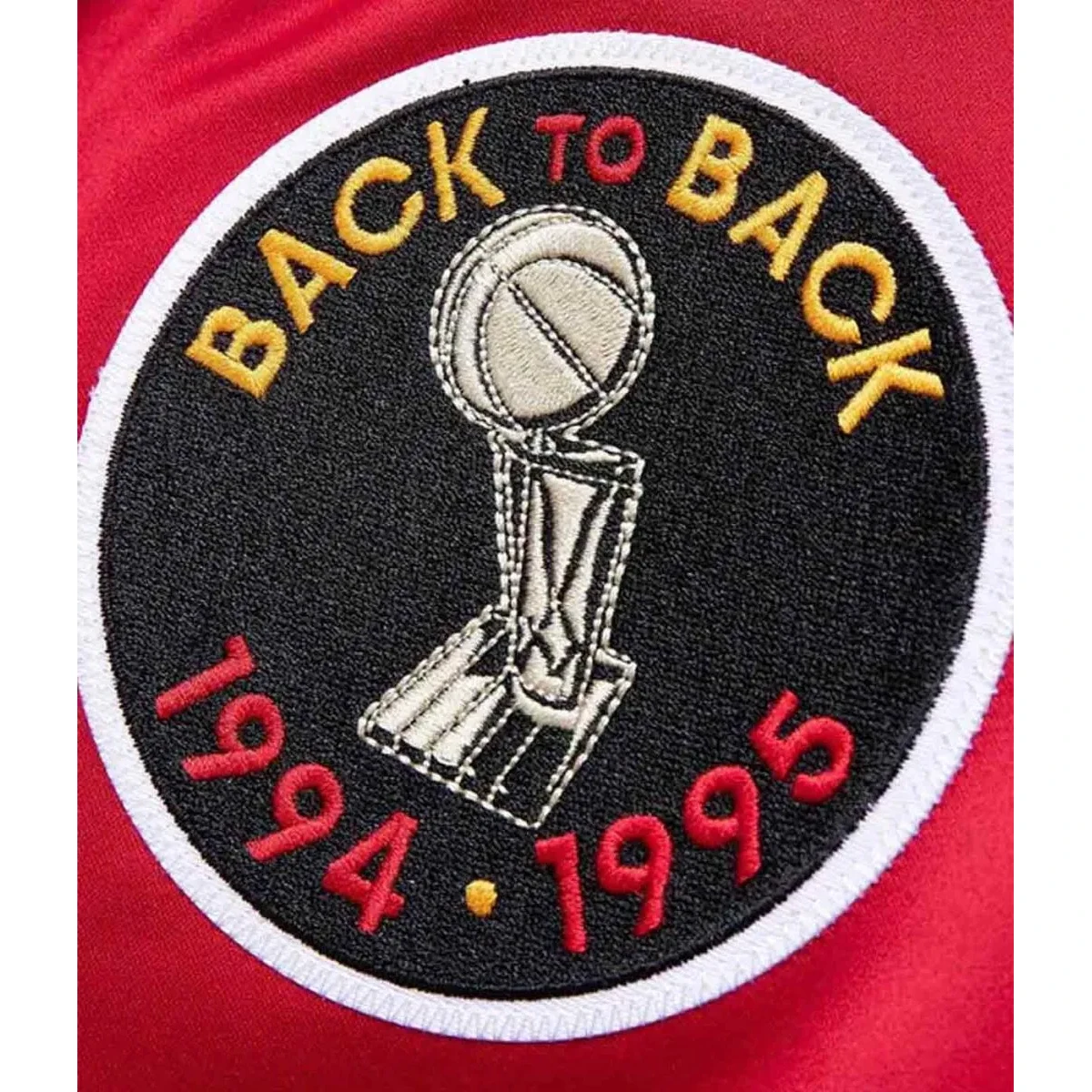 Houston rockets champ city red satin jacket