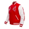 Houston rockets classic red varsity jacket