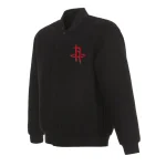 Houston Rockets One Color Black Wool Jacket