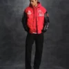 Houston rockets ovo x nba wool leather jacket